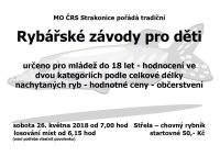 RYBÁŘSKÉ ZÁVODY PRO DĚTI A MLÁDEŽ 26.5.2018